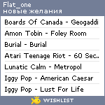 My Wishlist - flat_one