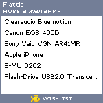 My Wishlist - flattie