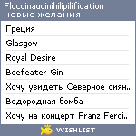 My Wishlist - floccinaucinihilipilification