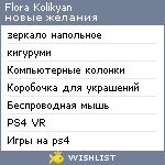 My Wishlist - flora2909