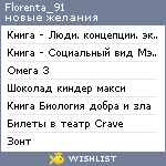 My Wishlist - florenta_91