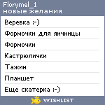 My Wishlist - florymel_1