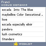 My Wishlist - franci