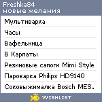My Wishlist - freshka84