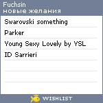 My Wishlist - fuchsin