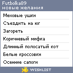 My Wishlist - futbolka89