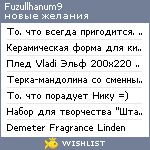 My Wishlist - fuzullhanum9