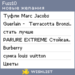 My Wishlist - fuzz10