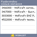 My Wishlist - fyodorstrizhov