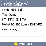 My Wishlist - g_r_i_n_d_e_r_s