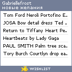 My Wishlist - gabriellefrost