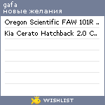 My Wishlist - gafa_lj