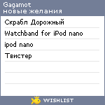 My Wishlist - gagamot