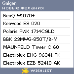 My Wishlist - galgen