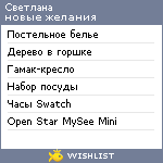 My Wishlist - galynina