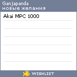 My Wishlist - ganjapanda