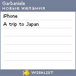 My Wishlist - garbaniele