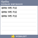 My Wishlist - garkho