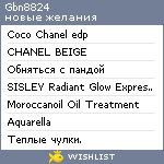 My Wishlist - gbn8824