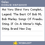 My Wishlist - gelau