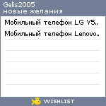 My Wishlist - gelis2005