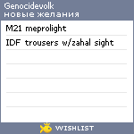 My Wishlist - genocidevolk