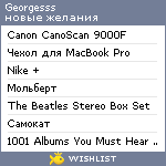 My Wishlist - georgesss