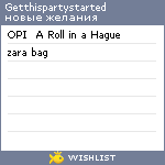 My Wishlist - getthispartystarted