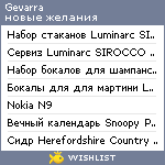 My Wishlist - gevarra