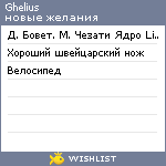 My Wishlist - ghelius