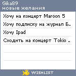 My Wishlist - gika89