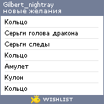 My Wishlist - gilbert_nightray