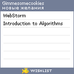 My Wishlist - gimmesomecookies