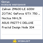 My Wishlist - gintan