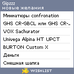 My Wishlist - gipzzz