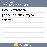 My Wishlist - gitarugas