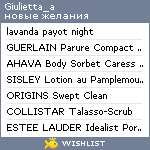 My Wishlist - giulietta_a