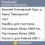 My Wishlist - givenbyg0d