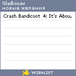 My Wishlist - gladkovaw