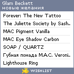 My Wishlist - glambeckett