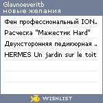 My Wishlist - glavnoeveritb