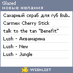 My Wishlist - glazed
