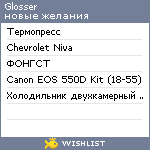 My Wishlist - glosser