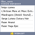 My Wishlist - glow_worm