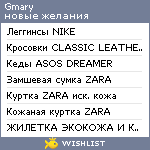 My Wishlist - gmary