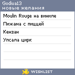 My Wishlist - godiva13