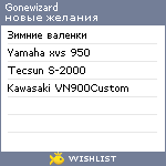 My Wishlist - gonewizard