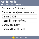 My Wishlist - gooddaytoday