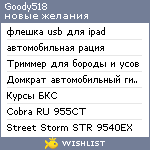 My Wishlist - goody518