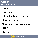 My Wishlist - gornist